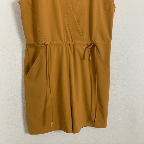 Athleta Marlow Romper Yellow Mustard Sz Small - Picture 3 of 12